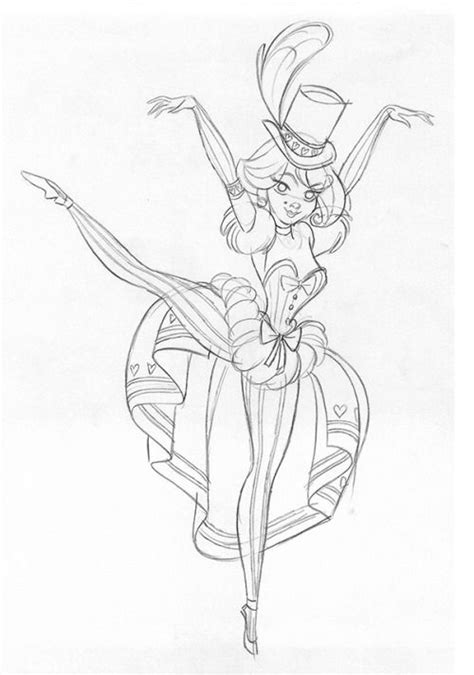 Carlos Luzzi Animation Art Burlesque Dancer Here Is Another Theme