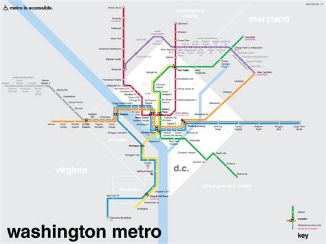 Washington Metro Map Orange Line Map Of World