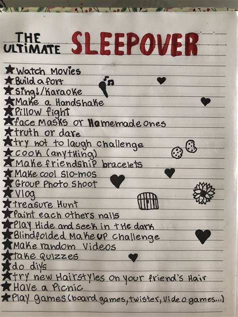 Sleepover Ideas Sleepover Things To Do Fun Sleepover Ideas Things