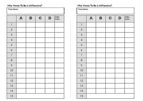 Quiz Sheets Free To Download Quiz Sheet Templates