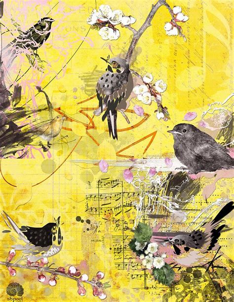 Bird Song Song Bird Altered Art Bird