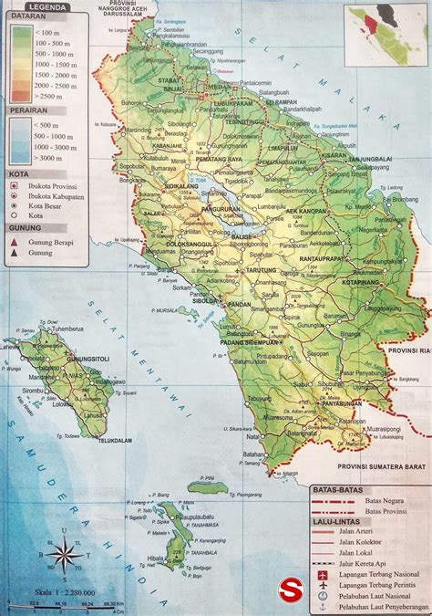 Peta Sumatera Utara Lengkap Dengan Nama Kota Lamudi