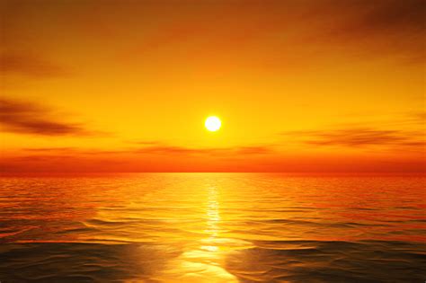 Beautiful Golden Ocean Sunset Stock Photo Download Image Now Sunset