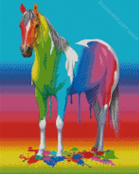 Colorful Horse Diamond Paintings Diamondpaintshop