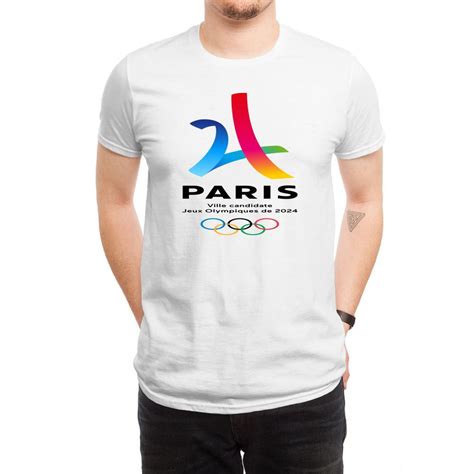 Paris will be the second city to host the modern olympics games three times in 2024, while los angeles will be the third city in 2028. Paris 2024 Logo Olympic Paralympic Games White Men's T ...