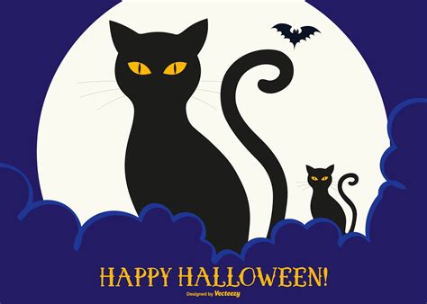 Happy Halloween Cat Clip Art