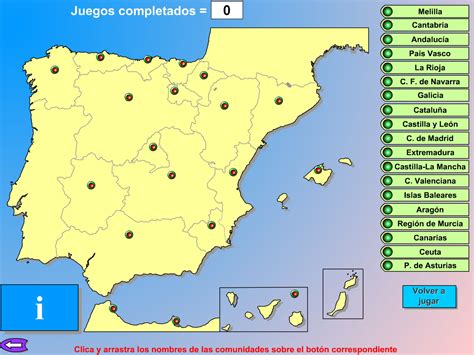 Mapa Interactivo De Las Comunidades Autonomas De España Mapa