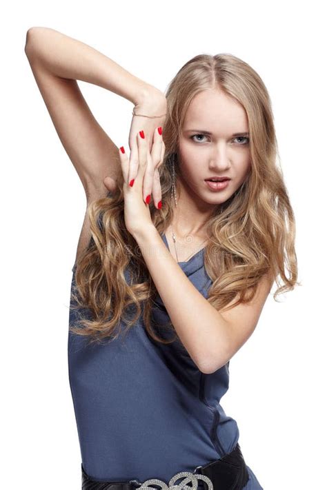 Beautiful Blonde European Girl Stock Image Image Of Attractive Caucasian 12270445