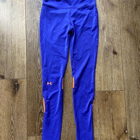 under armour blue and orange leggings size depop