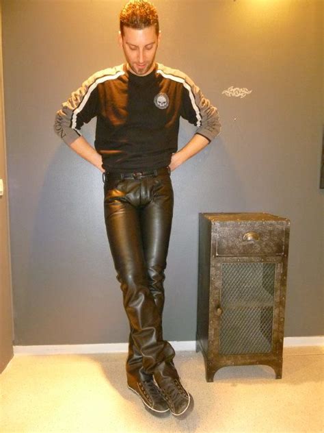Shinyhide Mens Leather Pants Leather Jeans Leather Pants
