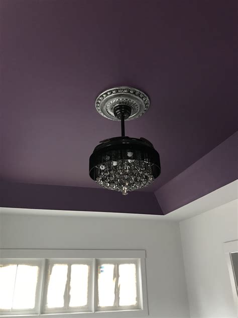 Did you know that most of the light that is reflected in a room actually is reflected from the ceiling? Master Ceiling Sherwin Williams Purple Rain | Purple ...