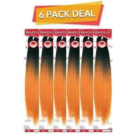 Pack Bundle Deal Braid Babe Pre Stretched Synthetic Braiding Hair