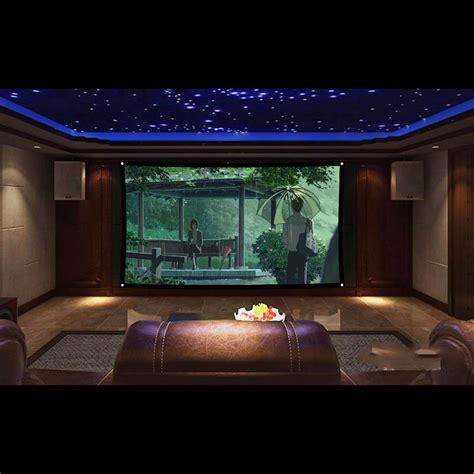 Projector Screen 72 84 100 120 150 Inch 169 Foldable Home Theater Led