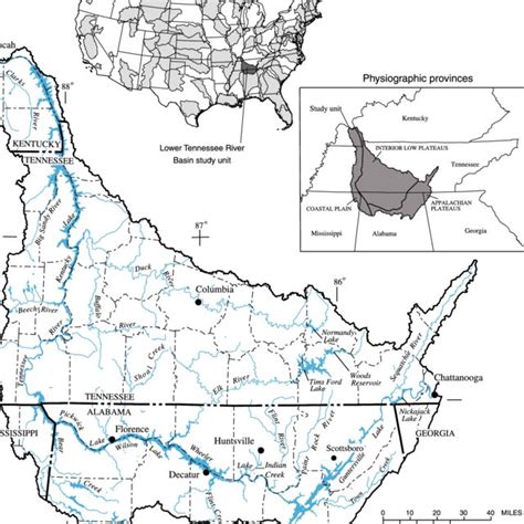 Location Of The Lower Tennessee River Basin Study Unit Download