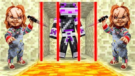 Escapa De La Prision De Chucky En Minecraft Minecraft Troll Youtube