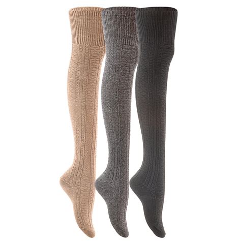 Meso Meso Womens 4 Pairs Pack Truly Beautiful Knee High Cotton Socks Soft Comfortable And