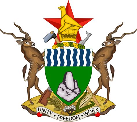 Zimbabwean Coa Coat Of Arms Africa Zimbabwe