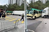 青衣貨車攔腰撞小巴 至少3人傷｜大紀元時報 香港｜獨立敢言的良心媒體