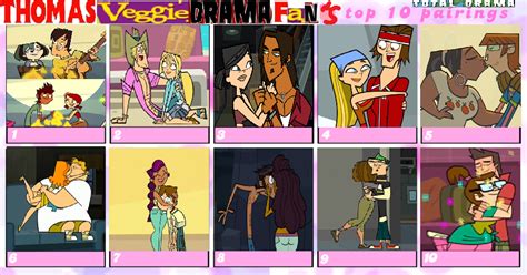 My Top 10 Total Drama Parings By Johnmarkee1995 On Deviantart