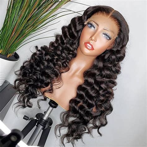 Inch Loose Deep Wave Wig X Lace Front Wig Human Hair