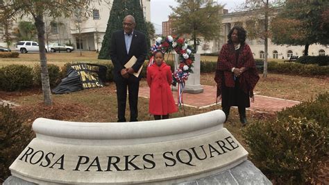 A Wreath Was Laid At Rosa Parks Square On Monday Afternoon T J
