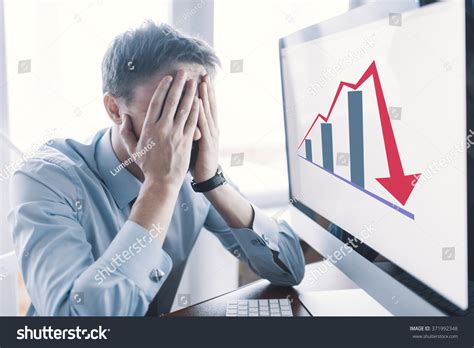 Frustrated Stressed Shocked Business Man Financial Stock Photo