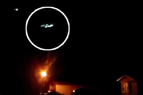 Circular Ufo With Multi Coloured Lights Jams Video Camera Daily Star