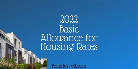Housing Allowance Military 2022