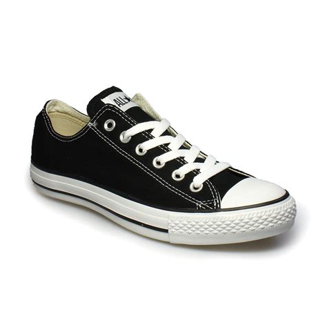 Converse All Star Black Canvas Trainers Sneakers Shoes Mens Womens Size