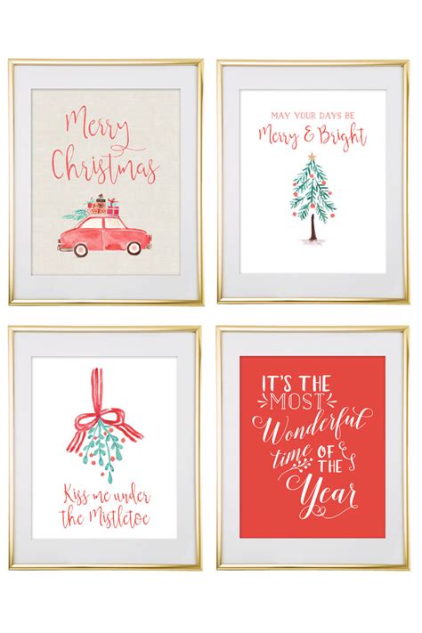 Free Christmas Printables Wall Art
