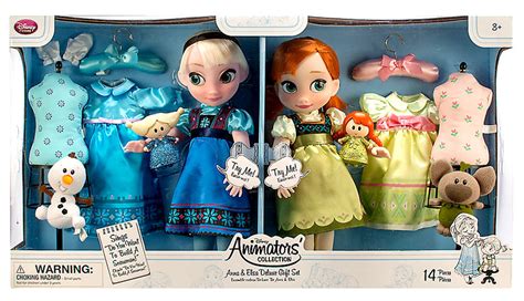 Disney Frozen Animators Collection Anna Elsa Deluxe 16 Doll 2 Pack Toywiz