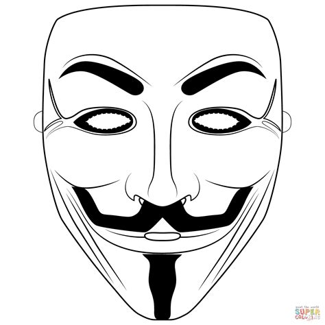 Anonymous Mask Coloring Pages