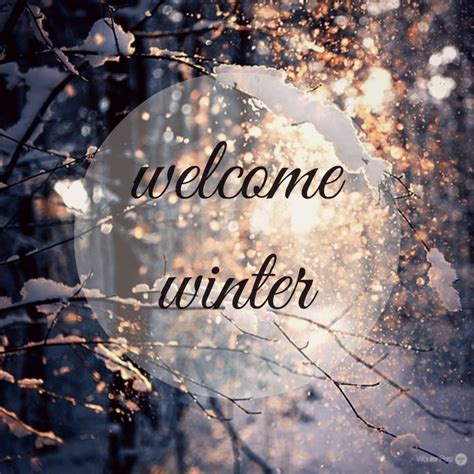 Welcome Winter Goodbye Fall We Heart It Snow And Winter