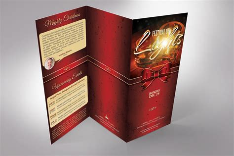 Candle Light Tri Fold Brochure 412024 Brochures Design Bundles