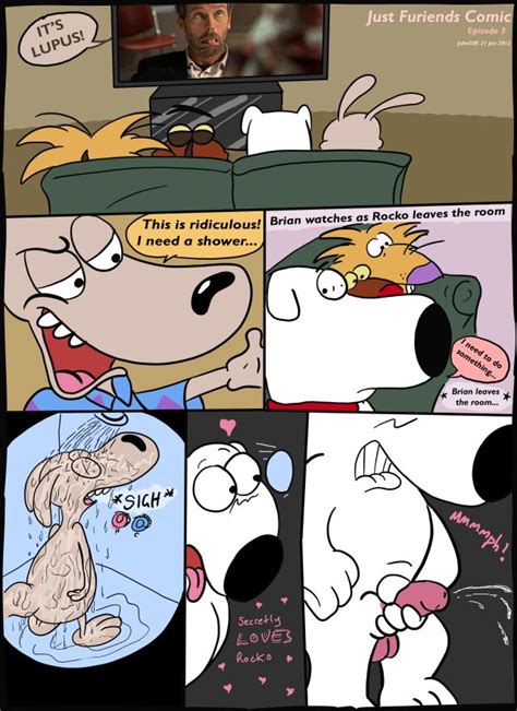 Rule 34 Angry Beavers Brian Griffin Canine Catdog Crossover Daggett
