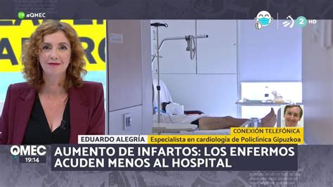 Video Eduardo Alegría especialista en cardiología sobre los infartos