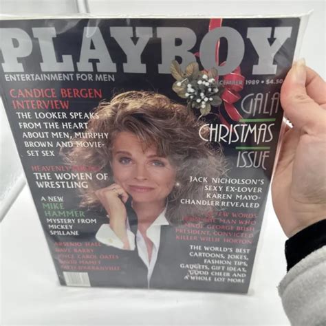 Playboy Magazine December 1989 Gala Christmas Issue Candice Bergen