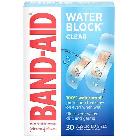 Band Aid Adhesive Bandages Assorted Sizes Clear Walgreens