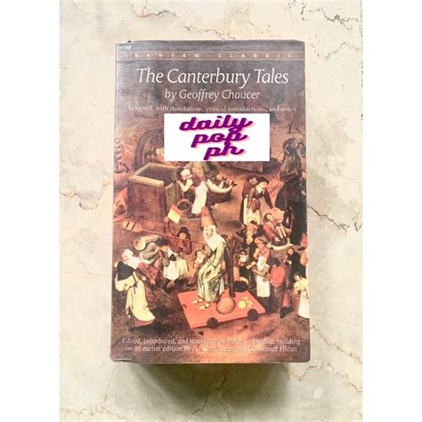The Canterbury Tales By Geoffrey Chaucer Bantam Classic Shopee