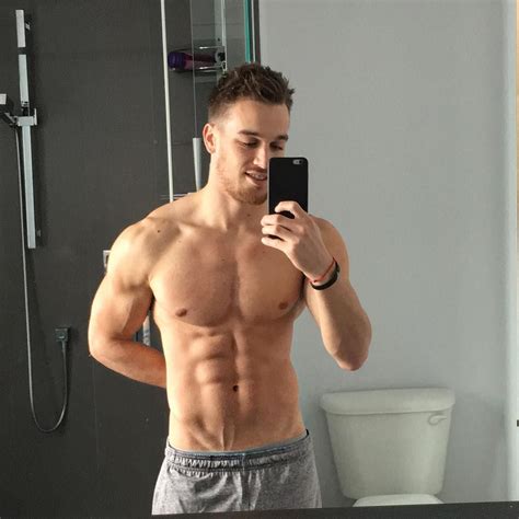 Marc Fitt Top Fitness Models Stripped Shirt Back Workout Muscular