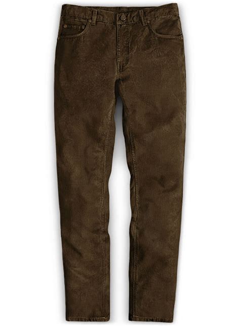 Dark Brown Corduroy Jeans Made To Measure Custom Jeans For Men And Women Makeyourownjeans®