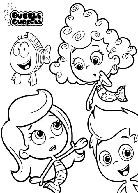 Where does the show bubble guppies take place? Collection of Bubble Guppies Coloring Pages