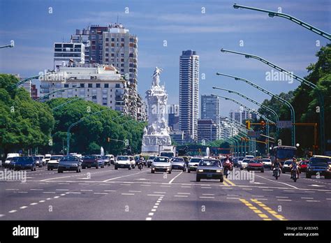 Avenida Del Libertador Buenos Aires Argentinia Stock Photo Alamy
