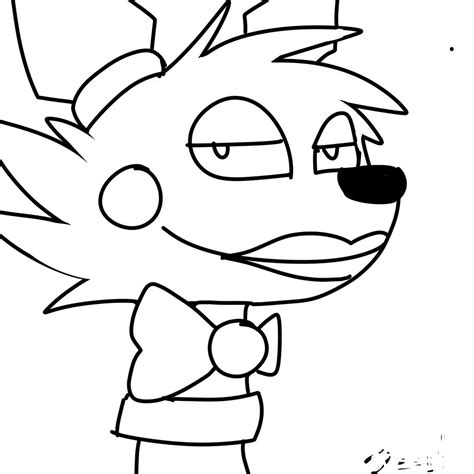 Coloring Pages Mangle Fnaf Foxy Freddy Nights Five Drawing Springtrap