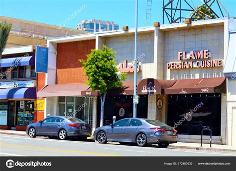 Los Angeles California July 2023 Persian Square Neighborhood City Los