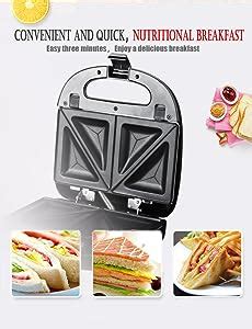 Amazon Com Zz Breakfast Sandwich Maker With Sets Of Detachable Non Stick Plate S A B Home