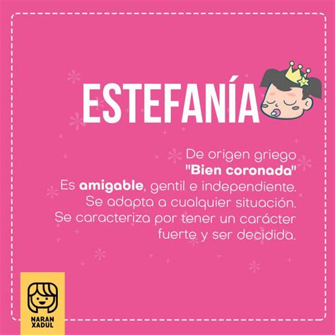 Significado Del Nombre Estefanía