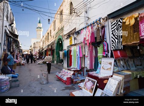 Traders And Shops In The Medina Old Town Of Tripoli Libya North