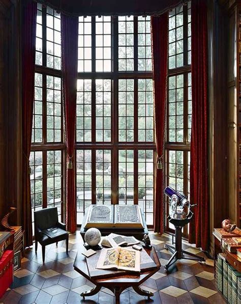 Scenic Window In Library Via Truly Grand Home Libraries Home