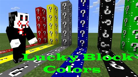 mod lucky block colors igual de pc para minecraft pe 0 10 5 youtube